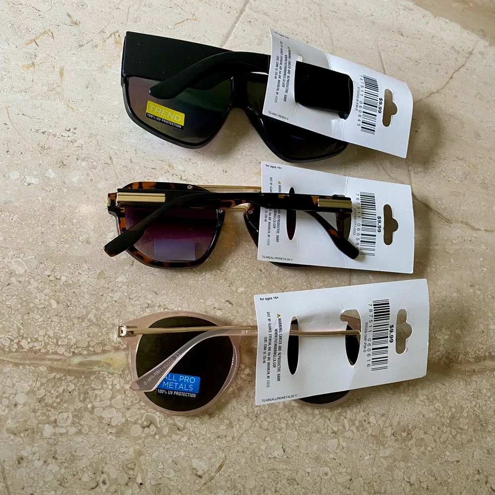 Bundle of 3 new UV Protection Sunglasses